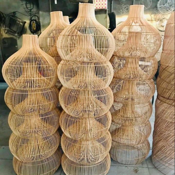 Natural Rattan Indoor Pendant